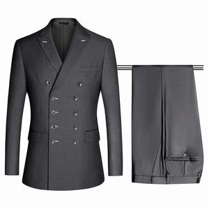 Ingrosso moda uomo <span class=keywords><strong>turco</strong></span> abbigliamento firmato due pezzi Business Wedding stile doppio petto cappotto pantalone traspirante adulti - Product Image 2