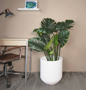 Pot de fleurs moderne et compact pour jardin, vente d'usine, décoration de cour, design simple, utilisation en centre commercial, pots de fleurs en ciment - Product Image 1