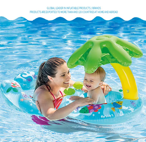 Nuevo anillo de asiento de madre y bebé de doble capa, <span class=keywords><strong>flotador</strong></span> de natación inflable, flotadores de piscina <span class=keywords><strong>con</strong></span> <span class=keywords><strong>sombrilla</strong></span> - Product Image 5