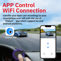 Caméra embarquée Carlover AI 4K 3 canaux avec écran 10,99 pouces, objectif fisheye, enregistreur vidéo avec GPS, WiFi, vision nocturne Starlight et moniteur de stationnement