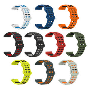 أحزمة ساعة رياضية من السيليكون قابلة للتنفس بعرض 22 ملم، تصميم حلقي رياضي لسلسلة ساعات جارمين فوررنر الذكية، إكسسوارات حزام الساعة - Product Image 3