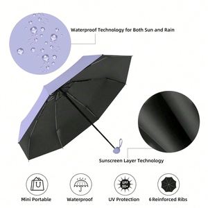 Portable Mini Pocket Capsule Umbrella Rain Shine <b>Waterproof</b> Sun Shade Compact Travel Car Gift Umbrella - Product Image 2