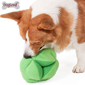 Lüks brokoli şekilli interaktif köpek oyuncak yumuşak polar kumaş orta köpekler için basit ama şık Pet aksesuar paketlenmiş karton - Product Image 3