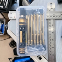 Kit d'outils de tournevis hexagonaux pour voiture RC, 1.5 2.0 2.5 3.0mm, embouts hexagonaux revêtus de titane, poignée en nid d'abeille, étui de rangement, ensemble de réparation de précision