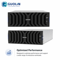 Lenovo ThinkSystem DE4800H 4U60 Hybride Flash Array 128 Go Double Contrôleur, 25/10GbE iSCSI 16/32Gb FC 12Gb SAS, 300 Disques 7.2PB
