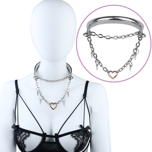 Collar de Bondage con detalles de tachuelas para amantes de Roleplay <span class=keywords><strong>y</strong></span> BDSM, accesorios BDSM para juegos de sumisión, a la venta, a la venta - Product Image 2