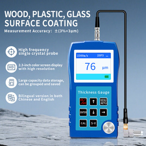 Medidor ultrasónico de espesor de revestimiento DR200B para medir el espesor de revestimiento de superficies de madera, plástico y vidrio - Product Image 2