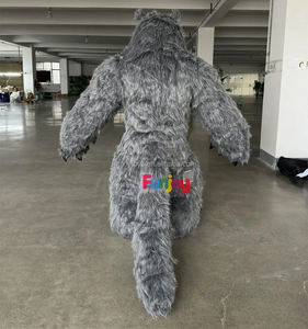 200cm Cosplay gonfiabile <span class=keywords><strong>lupo</strong></span> mannaro in legno <span class=keywords><strong>lupo</strong></span> <span class=keywords><strong>uomo</strong></span> mascotte Costume in maschera festa pubblicità mostra oggetti di scena - Product Image 2