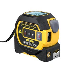 Medidor de Distancia Láser 3 en 1, 40M, <span class=keywords><strong>Cinta</strong></span> Métrica de Acero, Pantalla LCD ABS Resistente <span class=keywords><strong>con</strong></span> Retroiluminación, Medidor de Distancia Métrico para Construcción - Product Image 2