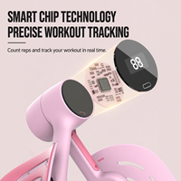 Appareil d'entraînement portable réglable pour les muscles intérieurs des cuisses avec compteur LCD, pour le plancher pelvien, le yoga et le Pilates, équipement de hanche pour femmes 360