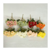 Conception personnalisée de fleurs artificielles mini bouquet de fleurs d'œillets pour la fête des mères et la Saint-Valentin fleur de mariée