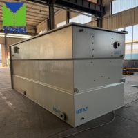 Station d'épuration des eaux usées entièrement automatisée par PLC pour les eaux usées médicales des hôpitaux, technologie MBR, décharge d'effluent stable conforme aux normes