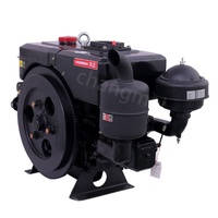 Moteur diesel marin puissant Yangmai 22hp 28hp, moteur diesel monocylindre à démarrage électrique Yangmai 8hp 10hp 15hp