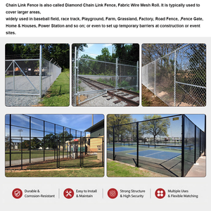 Clôture en treillis métallique galvanisé vert de 3 m de hauteur pour terrains de sport extérieurs, stades, terrains de football et terrains de tennis - Product Image 2