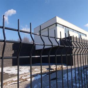 Gelaste gebogen omheining, gepoedercoat, 3D gebogen tuinomheiningpanelen, PVC stalen gaasomheining voor tuin en huis - Product Image 3