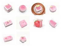 Jouets Squishy en silicone de qualité alimentaire, motif fraise, à remontée lente, anti-anxiété, anti-stress, multicolores, unisexe, jouet de bureau