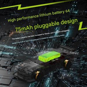 Lehoo đồ chơi C65 1/76 4CH 2.4G mini RC xe đua tốc độ cao RC Xe 4WD điều khiển từ xa trôi xe - Product Image 5