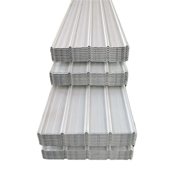 10 pies de metal para techos PPGI Prefab House RAL Color recubierto Zinc Galvanizado Corrugado Steel0 hojas de Tejas
