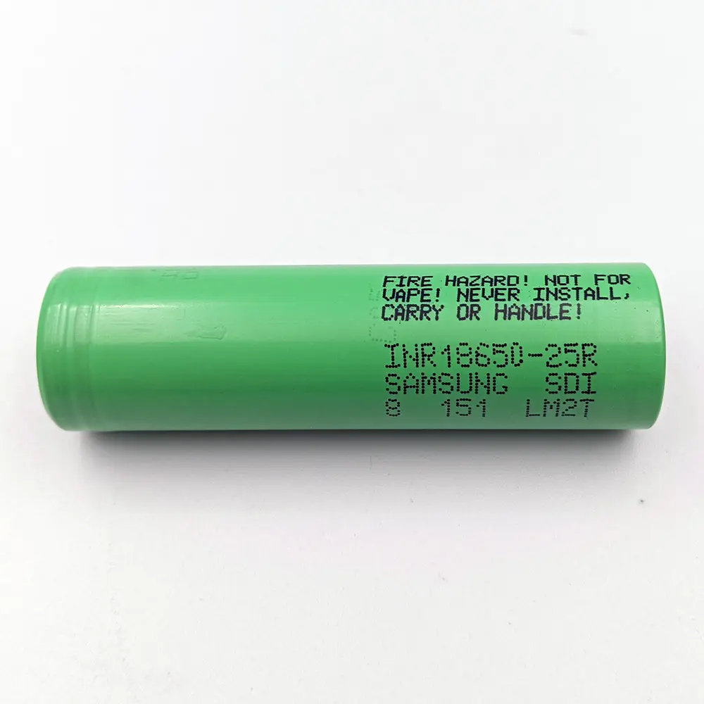 Bateria original de 3.6V INR18650-25R 3.6V 2500mAh 30A para Samsung-25R aspirador de pó com descarga contínua