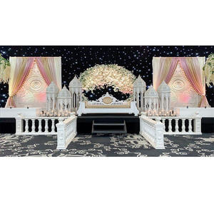 Décoration de scène marocaine élégante pour les mariages musulmans Décor de réception d'inspiration arabe en Floride - Product Image 1