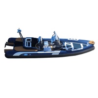 Hedia Factory 6.5m Luxe Yacht Dériveur Sport RIB650 Bateau Orca Hypalon Matériel Extérieur Aluminium à Vendre
