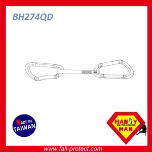 Mosquetón de Liberación Rápida HM CE UIAA de Aleación de Aluminio y Nylon 22kN BH274QD con Puerta Curva y Recta - Product Image 5