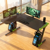 Bureau d'ordinateur de jeu en L personnalisable pour chambre à coucher, table de jeu réglable en hauteur, modèle WSX8001 – Vente en gros