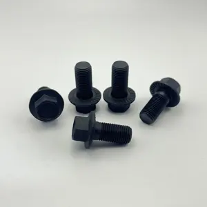 Manufacturers Wholesale High-strength Carbon Steel Blackened Toothed Hexagonal Flange Bolts