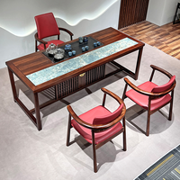 Ensemble de table basse et chaises en chêne moderne, style chinois et design japonais, pour salon et bureau - Vente en gros