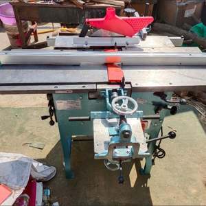 Machine à bois multifonction 10-en-1 robuste pour le travail du bois sur table, avec dégauchisseuse, <span class=keywords><strong>scie</strong></span> électrique et jointeuse tout-en-un - Product Image 1