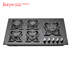 Piano Cottura a Gas da Incasso Anti-Esplosione in Vetro Nero <span class=keywords><strong>per</strong></span> Uso Domestico - Product Image 2