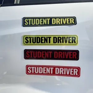 Adesivo magnético personalizado, adesivo de ímã para alunos para segurança no carro