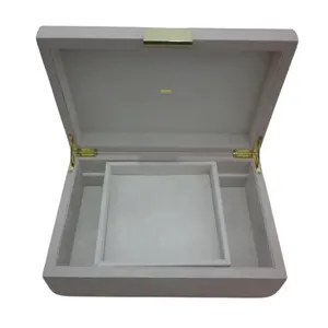 Factory Price Customized Faux shagreen Rectangle Jewlery Storage Boxes