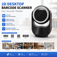 Lecteur de codes-barres 2D de bureau USB RS232 à haute résolution 800*600 CMOS, conception innovante 2026, avec câble détachable pour système de point de vente