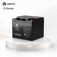 Batterie VRLA Vertiv série D 12V 24-150Ah pour système d'alimentation d'urgence des télécommunications et des chemins de fer