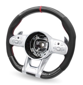 Volante de Fibra de Carbono Personalizado para Mercedes Benz AMG W166 W176 W204 W205 W213 W463 GLC <span class=keywords><strong>300</strong></span> - Product Image 4