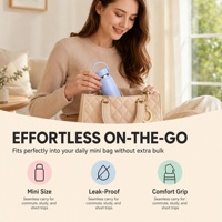Bouteille d'eau isotherme personnalisée avec logo, 200 ml, double paroi, acier inoxydable 304, goulot étroit, avec poignée en silicone, gobelet de voyage, 6,7 oz