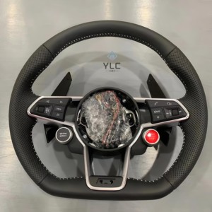 Volante de Fibra de Carbono YLC, Nuevo y en Oferta, para <span class=keywords><strong>Audi</strong></span> B9 A3 A4 A5 <span class=keywords><strong>S4</strong></span> RS5 S3 <span class=keywords><strong>S4</strong></span> S5 A6 A7 A8 Q5 Q7 Q8 TT R8 S6 RS6 RS7 S7 B8 - Product Image 4