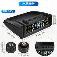 Universal Digital 99PSI Bluetooth TPMS Capteurs de pression des pneus Affichage solaire Système de surveillance des pneus H300B