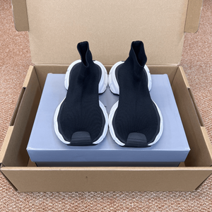 Zapatillas Deportivas de Caña Alta Estilo Calcetín, Tejidas y Elásticas, con Suela Gruesa de Dos Tonos, para Hombre y Mujer, Estilo Urbano - Product Image 2