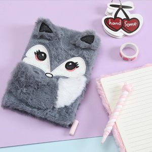 Cuaderno <span class=keywords><strong>de</strong></span> Peluche con Diseño <span class=keywords><strong>de</strong></span> Animalitos, Diario para Niñas y <span class=keywords><strong>Adolescentes</strong></span>, con Forro Interior <span class=keywords><strong>de</strong></span> 160 Páginas - Product Image 1