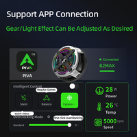 Ventilateur de refroidissement intelligent PIVA B2MAX 27W avec contrôle par application pour tablette de jeu, en plastique, pour PUBG Genshin Impact