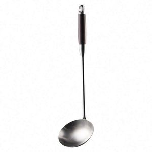 Stainless Steel <b>Kitchen</b> Utensils Set with Wooden Handle Spatula & Soup Spoon Premium <b>Kitchen</b> Tools <b>Accessories</b> - Product Image 1