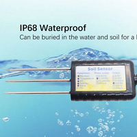 Capteur d'humidité du sol, de température, d'EC, de salinité et de NPK 7 en 1, étanche IP65, RS485 MODBUS LORA LORAWAN 915MHZ 868MHZ