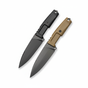 มีดโบวี่สแตนเลสคุณภาพสูง ER 0500 ปลายแหลมตรง สำหรับตั้งแคมป์กลางแจ้ง ใบมีด N690 ด้ามจับยาง ตัดได้ OEM - Product Image 1