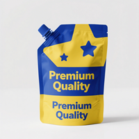 Détergent en plastique Doypack Bec debout Sac de savon cosmétique pour le corps Emballage de gommage Pochette de recharge de liquide de 1 litre pour le linge