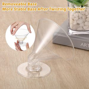 Verres <span class=keywords><strong>à</strong></span> martini <span class=keywords><strong>en</strong></span> <span class=keywords><strong>plastique</strong></span> de 5 oz, paroi simple, incassables, mini verres <span class=keywords><strong>à</strong></span> martini <span class=keywords><strong>en</strong></span> <span class=keywords><strong>plastique</strong></span> rigide, gobelets de fête et verres <span class=keywords><strong>à</strong></span> parfait pour dessert - Product Image 4