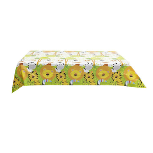 Ensemble de <span class=keywords><strong>vaisselle</strong></span> <span class=keywords><strong>jetable</strong></span> pour fête d'anniversaire sur le thème des animaux de la <span class=keywords><strong>jungle</strong></span>, assiettes en papier PE, gobelets, couverts, motifs d'animaux mignons - Product Image 6
