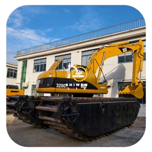 Excavadora Anfibia Cat320D Usada de Alta Calidad, 20 Toneladas, 95% Nueva, Motor y Bomba Originales de Segunda Mano en Venta a Bajo Precio - Product Image 1