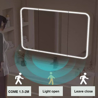 Lampu LED otomatis 12V sakelar Sensor Radar lampu sentuh tubuh manusia induktif untuk Kabinet cermin